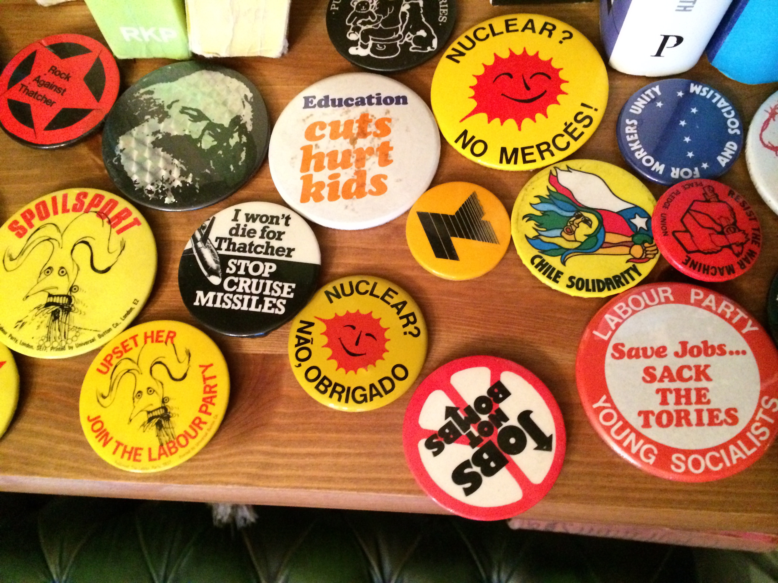 Political badges from the 1980s - The 70s 80s 90s Blog
