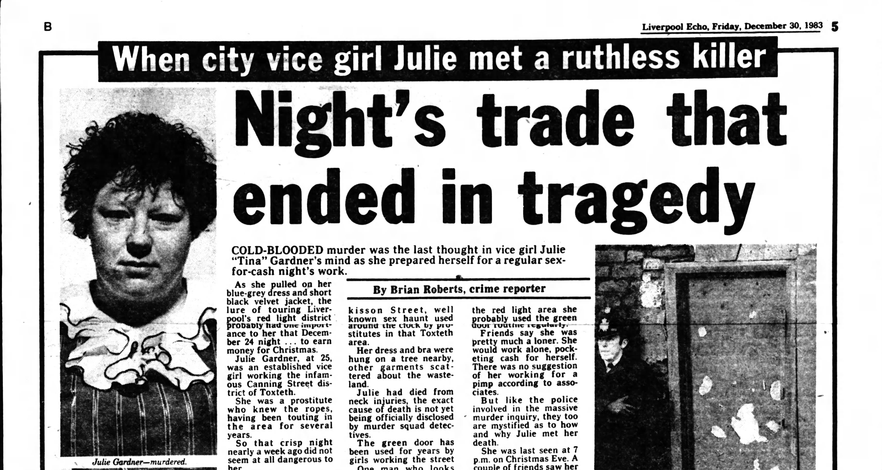 Julie Gardner prostitution 1980s