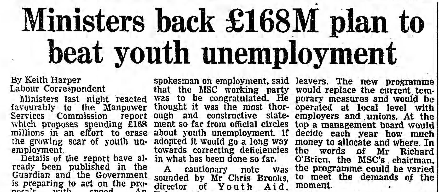 youth unemployment